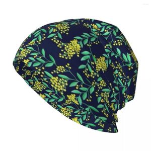 BERETS Golden Wattle - Navy Knit Hat Sun Cosplay Militära Tactical Caps för kvinnliga män