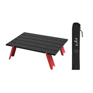 Camp Furniture Lightweight Aluminium Alloy Garden Outdoor Camping Home Folding Table Hiking With Storage Bag Picnic Practical Mini Portable