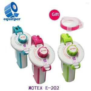 Motex Label Machine E-202 Manual Printer Hand Ledger Decorative Sticker Retro Concave And Convex 3D Lettering