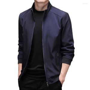 Jacket Jacket Jacket Men Men Autumn Korean Mens Casacos Stand Collar Trendência da juventude casual para plus size m-5xl