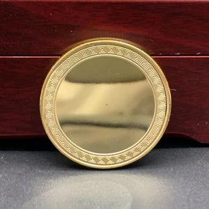 Blank Circular Commemorative Coin Wedding Mirror Commemorative Medal Laser Carving DIY Creative UV Color Printing Blank Coin