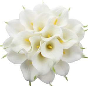 Decorative Flowers & Wreaths 10Pcs High Quality Artificial Calla Lily For DIY Bridal Wedding Bouquet Centerpieces Home DecorDecorative