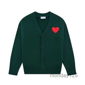 Lüks Erkekler Tasarımcı Sweater Cardigan Love Nakış V Boyun Çizgisi Çizgili Moda Erkekler Giyim Uzun Kollu Yüksek Son Jacquard Örgü Kaplama