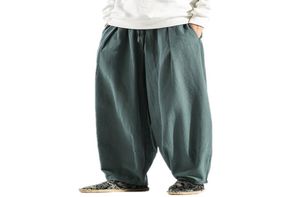 Zogaa Men039S Wide Leg Pant Japanese Style Original Trousers Vintage Baggy Lantern Pants Retro Full Längd Loose Fat Ben Pants 3784484