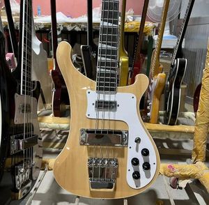 Ricken 4003 Bass-E-Gitarre, Korpus aus Lindenholz, Farbe Burlywood, Griffbrett aus Palisander, 4-saitige Gitarre, kostenloser Versand