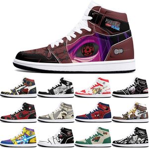 Nowe klasyki DIY Classics Buty sportowe buty do koszykówki 1S Mężczyźni Kobiety Antiskid Anime Fashion Fash Cold Figure Sneakers 404666