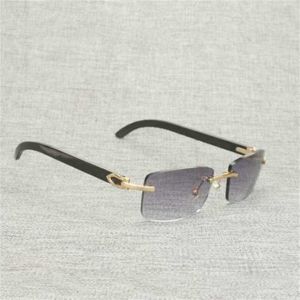 Mode Trend Fingeravtryck Natural Wood Men Buffalo Horns Random Frame Glasses Women For Outdoor Accessory Eyes Square Gap 012nkajia