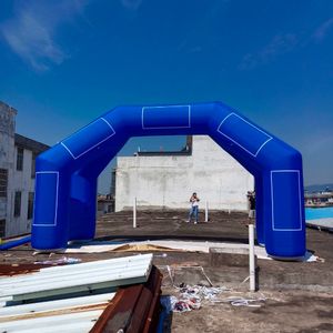 Custom 4 Legs Inflatable Door Arch Model Start Finish Line Free Standing Archway with Removable Logo Blower and Sticker Boxes for Sport