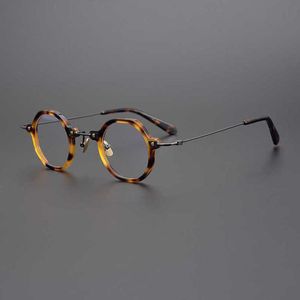 fashion Elegant transparent color Japanese high-grade irregular round glasses full frame literary myopia men women don't pick face trend