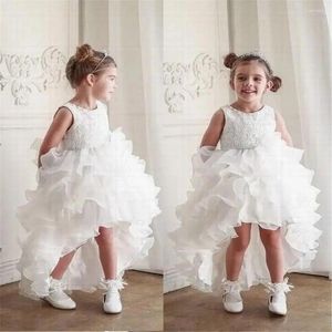 Girl Dresses Sleeveless Tulle Printing Lovely Princess Flower Wedding Party Ball First Communion Dream Kids Gift