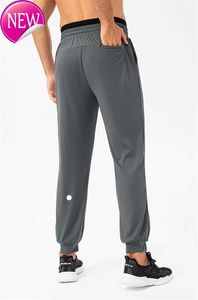 Lulus Men Jogger Long Pants Sport Yoga OutfitクイックドライドローストリングジムポケットスウェットパンツズボンメンズカジュアルエラスティックウエストフィットネスLululemens Fallow Luly