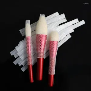 Makeup Brushes Sdotter 10st Mesh Protectors täcker skönhet Elastisk skydd Nätkosmetiska verktygssatser Borsta penna co