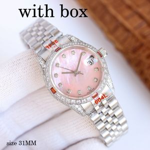 Womens Watch Designer Automatic Movement عالية الجودة Beimu Dial كلاسيكي الحجم 31 مم حزام من الفولاذ المقاوم للصدأ الساعة أوتوماتيكية ساعة المرأة