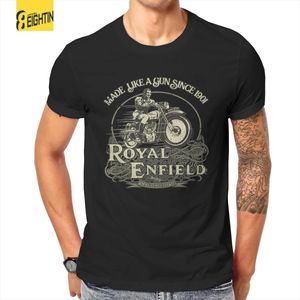 Mens Tshirts Enfield Cycle Co Ltd 1901 Men Motor Motor Race Hipster 100% algodão