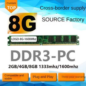 Cross-Border Desktop Computer Memory DDR3 8G 1600MHz Compatible with 8g1333mhz Memory Bar