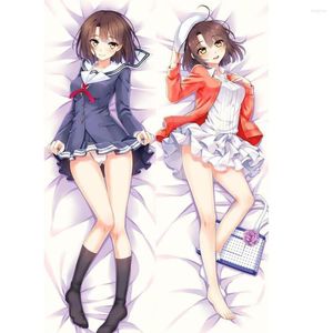 Caixa de travesseiro Japão Anime Saenai Heroína No Sodatekata Katou megumi Jogue Otaku Dakimakura Bedding Bodging Bodging Body Body 150x50 cm