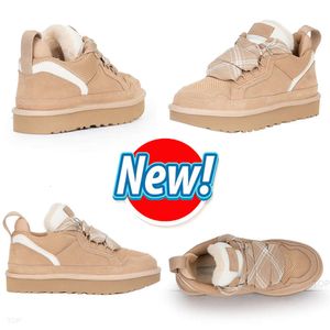 Designer Lowmel Boots Trainers Casual Shoes Sneakers Womens Baskets Sand Wool Sheepskin Winter Canvas Cold äkta Leathe