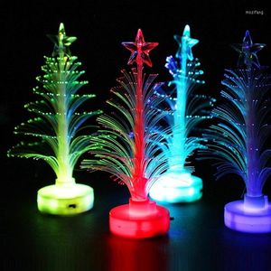 Christmas Decorations LED Luminous Tree Colorful Color Changeable Fiber Optic Can Replace The Battery Gift Wholesale