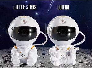 Galaxy Star Projector Led Night Light Starry Sky Astronaut Porjectors Lamp för dekoration sovrum hem dekorativa barn gåvor