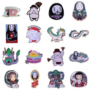 Brooches High Quality Anime Figure Collection Hard Enamel Pins Dragon Radish God Lapel Backpack Badges Jewelry Gifts Wholesale