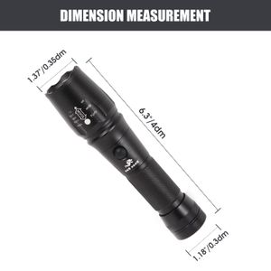 Shan Bao Taschenlampe Die leistungsstärkste leichte LED -Batterie -Batterie -Wasserdichte im Freien (anpassbares exklusives Marken -Logo)