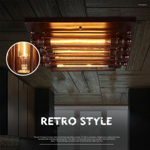 Taklampor retro industriell metalllampa vintage bur väggljus för bar matsalsstudie kök sovrum landsbygdsstil