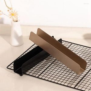 Baking Moulds 2 Piece Cookie Cutters Rectangle Mold Non-Stick Black & Gold Carbon Steel U Shape Biscuit Cake Bread