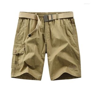 Men's Shorts HCXY Brand Mens Cargo 2023 Summer Loose Style Military For Men Casual Male No Belt