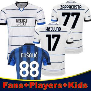 Atalanta Soccer Jerseys Lookman 23/24 Muriel Ilicic de Roon Duvan Ata BC Bergamasca Maglia Da Calcio Men KIDS KIT 23 24 Skjortor uniformer