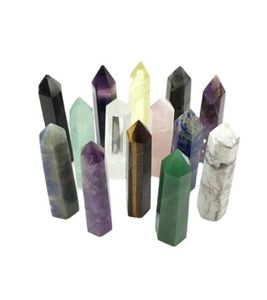 67 cm kompletna różnorodność surowa kwarcowa filar Arts Energy Kamienna Różdżka Reiki Healing Obelisk Tower Points Nature Crystal3988686