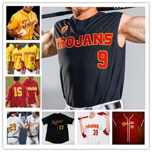 Koszulka baseballowa NCAA College USC Trojans Austin Overn Cole Gabrielson Ethan Hedges Nick Lopez Johnny Olmstead Bryce Martin-Grudzielanek Carson Wells McGwire Clift