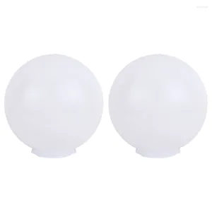 Wall Lamp 2 Pcs White Ceiling Lampshade Fence Decor Accessories Glowing Ball Light Protector