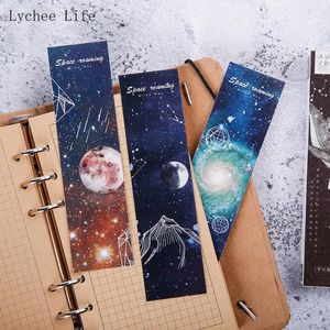 Hediye Sargısı Lychee Life 30 Koruyucu Yıldızlı Evren Bookmark Yaratıcı Kitap Sayfası Markeri Okuma Scrapbooking Kırtasiye Malzemeleri