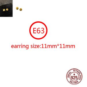 E63 S925 Sterling Silver Plating Earrings Fashion Personalized Punk Street Dance Style Horseshoe Cross Flower Letter Jewelry Design Gift for Lovers