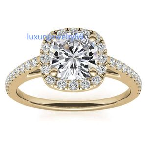 Aangepaste Sieraden 18 k 14 k 9 k Goud s925 Real Moissanite Diamanten Ringen Voor Vrouwen Bruiloft Verlovingsringen