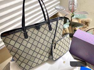 Designer-Handtasche für Damen, große Kapazität, Tartan-Einkaufstasche, Leder-Umhängetasche, Damen-Luxus-Schulterhandtaschen, 1 Stück, Tragetaschen mit Geldbörse