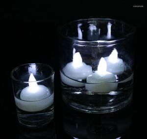 Decorative Flowers 6pcs/lot Bright In Water Waterproof Candles Spa Shower Decorated Candle Lights Led Float