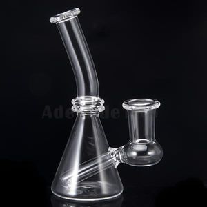 Quartz Beaker W/ Female Joint Length 127mm Mini Beakers 100% Quartz Bowl Glass Bong Water Pipe Dab Rig Individual Foam Box 603