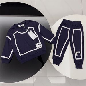 2023 Dziecięce moda mody jesień/zima dla dziewcząt chłopcy z kapturem i spodnie dresowe dwuczęściowy zestaw 90 cm-160 cm A25