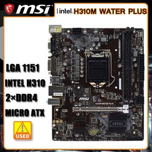 Moderbrädor LGA 1151 Moderkort MSI H310M Vatten plus Intel H310 DDR4 32GB PCI-E 3.0 Spel Micro ATX