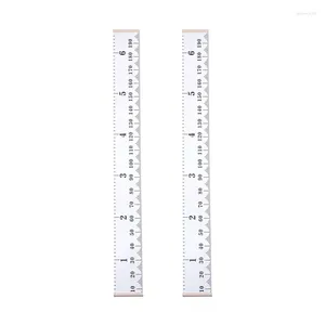 Decorative Figurines 2X Baby Growth Chart Handing Ruler Wall Decor For Kids Canvas Removable Height 79Inchx 7.9Inch