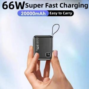 10000 mAh Mini Power Bank 66 W Externer Akku Schnellladung Powerbank für iPhone 13 Xiaomi Huawei P50 Tragbares Ladegerät Poverbank