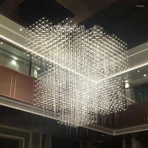 Chandeliers Nordic Luxury Large LED El Customized Decoration Indoor Lighting Restaurant Hanging Lamp Exhibition Light Fixture