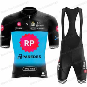 Racing Sets 2023 Радио -команда RP Cycling Jersey Set Satress Clothing Summer Men Road Bike Ridts костюм MTB Bicycle Bib Shorts