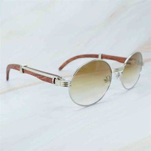 2023 óculos de grife de grife oval de madeira vermelha masculina acessórios Eyewear Tons protege os óculos de sol da moda de rua vintage
