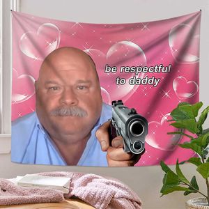 Tapisserien New Bertram Eat Kids Tapisserie Wandbehang Lustige Meme Tapisserien Kunstästhetische Raumdekoration Schlafzimmer Sofa Decke Wohnkultur