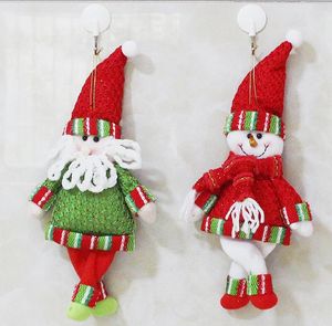 Decorazioni natalizie 1 pz Decorazione per porta albero di alta qualità Babbo Natale/pupazzo di neve renna appesa per ornamento da parete