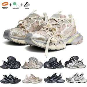 Tasarımcı Koşu Ayakkabı Paris 3xl Sabahlar Runner Phantom Retro Trainers Hafif Bej Sarı Üçlü Siyah Erkekler Kadınlar Mesh Rahat Ayakkabı Rahat Naylon Katır Track 36-45