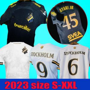 23 24 132 anos de história AIK Solna camisas de futebol TIHI 2023 2024 casa FISCHER HUSSEIN OTIENO GUIDETTI HALITI STOCKHOLM 132TH camisa especial de edição limitada KIT futebol