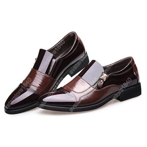 Büyük Boyutlar Adam Resmi Deri Ayakkabı Erkekler İçin Zarif Elbise Ayakkabı İtalyanca Saçma Toplum Loafers İş Erkek Ayakkabı